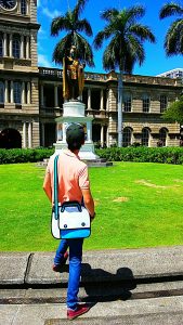 2dbags-shoulder-two-buttons-statue-blue