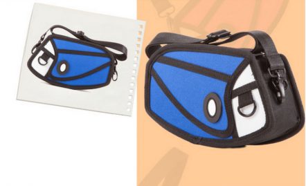 2D mini satchel bluen