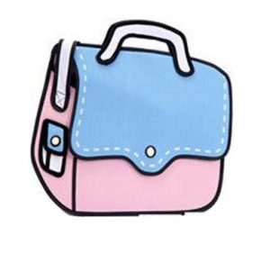 dashing shoulder bag blue pink
