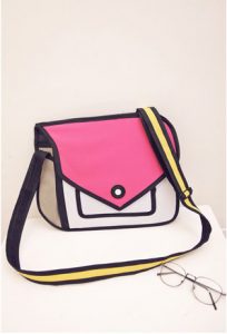 2D Bags Rose Red Modern Purse