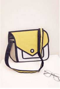 Yellow 2D Bags Modern Purse
