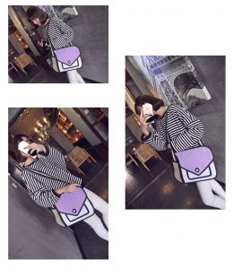 Violet 2D Bags Modern Purse in Bar