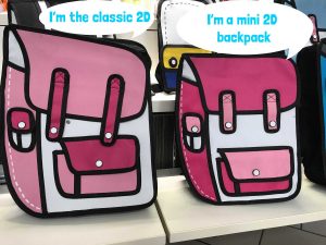 Large vs Small 2D Backpack