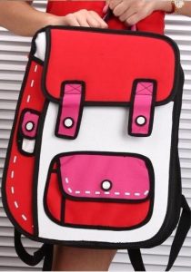 red 2d backpack
